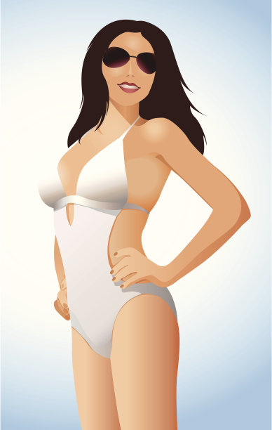 妇女泳装素材图片