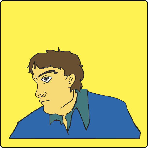 孤独的人(矢量图)图片下载