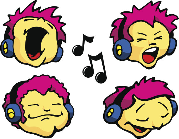 音乐的头图片下载