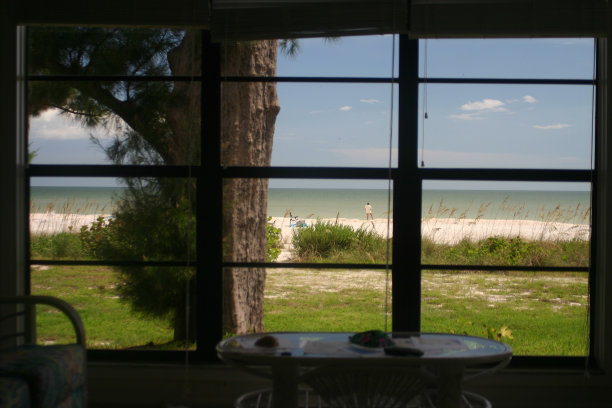 放松海滩通窗图片下载