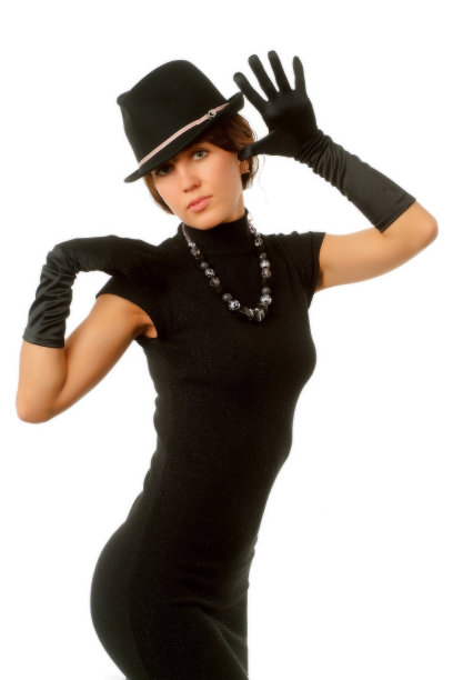 穿黑衣服的女孩图片下载