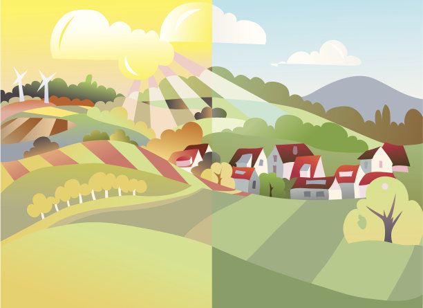 乡村的秋天素材图片