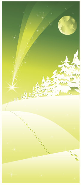 圣诞绿夜图片下载