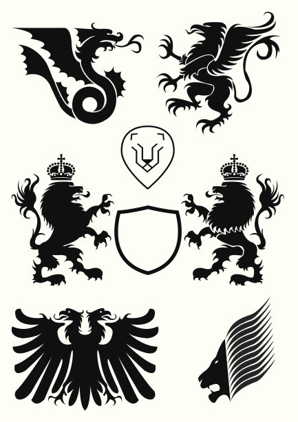 纹章的设计元素图片下载