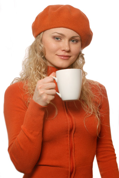 女孩的一杯茶图片下载