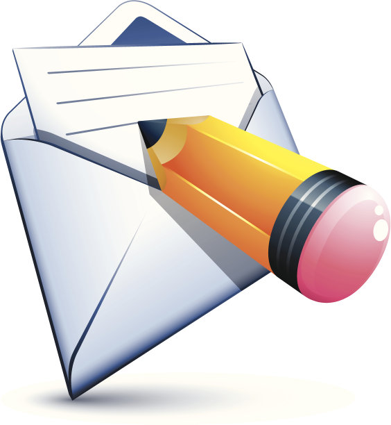 白色信封和钢笔图片下载