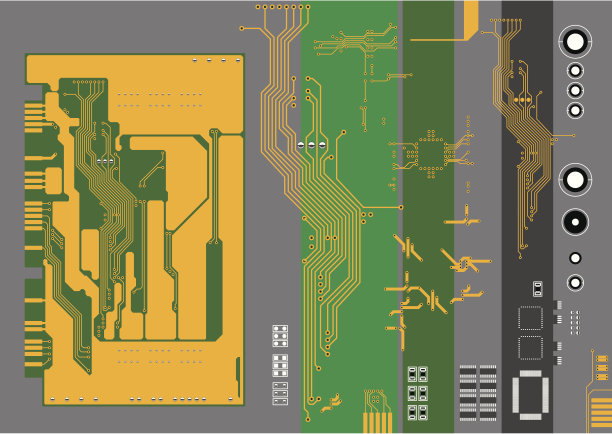 微电路和元素图片下载