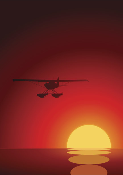 飞到日落图片下载