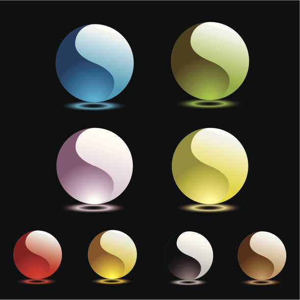 凝胶圆黑辉光图片下载