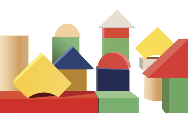 木头玩具立方体图片下载