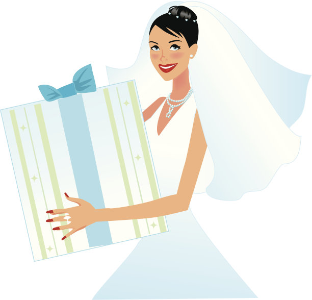 新娘手里拿着礼物图片下载