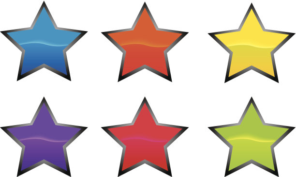 星形图标或按钮图片下载