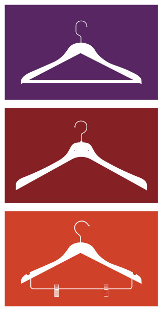 彩色背景上的衣架图片下载