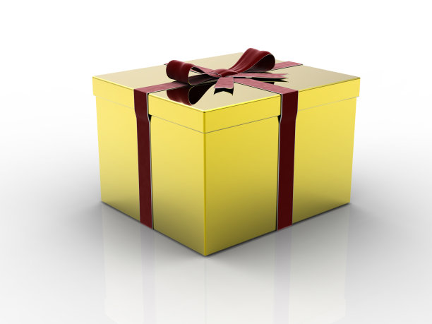 金色礼盒图片下载