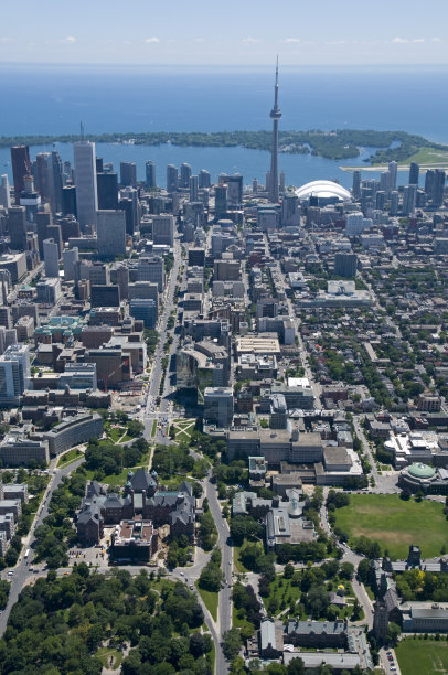 这是多伦多市区的鸟瞰图图片下载