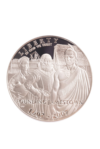 詹姆斯敦2007年纪念银币美元图片下载