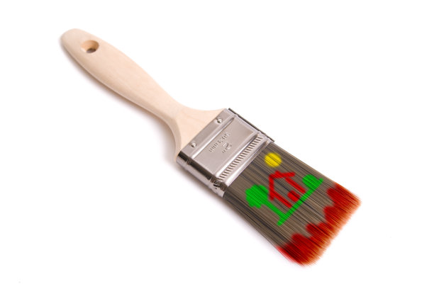 刷满创意的油漆图片下载