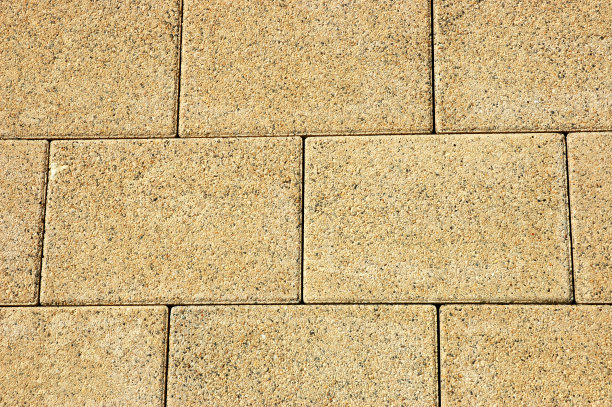 淡黄色的混凝土块图片下载