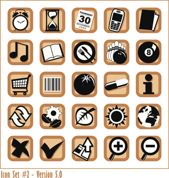 彩色图标集2 -版本5图片下载