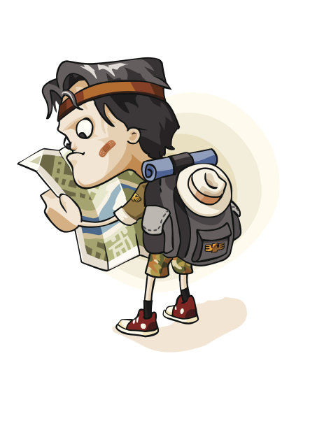 冒险家与地图图片下载