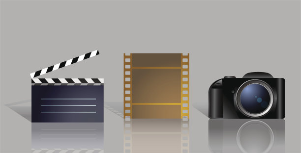 设计元素的摄影和镜头图片下载