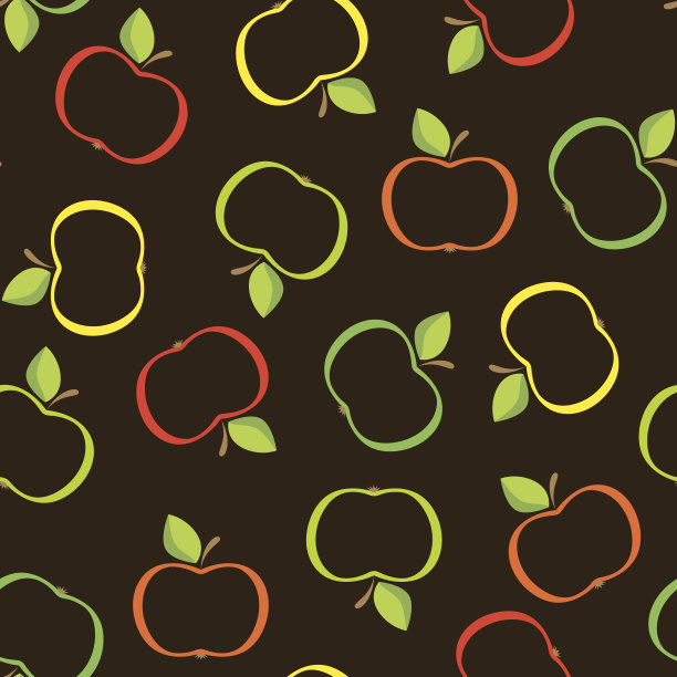从抽象的苹果无缝连接图片下载