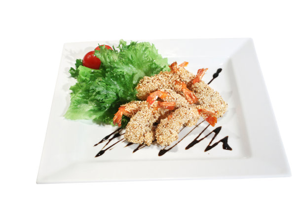 芝麻烤虾图片下载