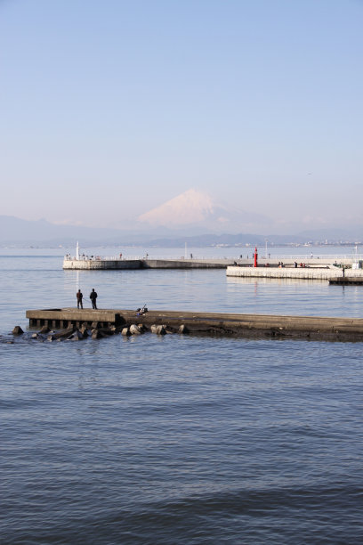 神奈川湾垂直图片下载