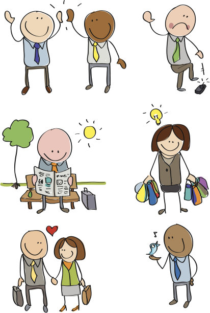 简笔画-企业生活图片下载