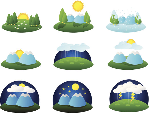 天气的插图图片下载