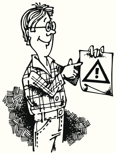 注意标志01_black的男人图片下载