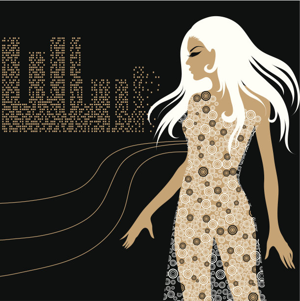 金发碧眼的女孩素材图片