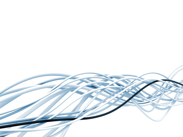 蓝、白光纤电缆图片下载