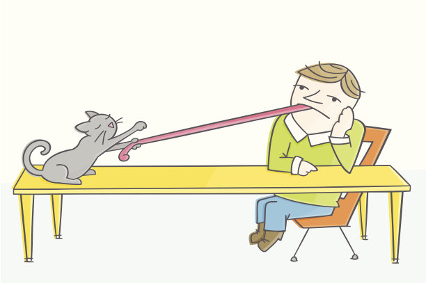 你的舌头被猫给吃了?图片下载