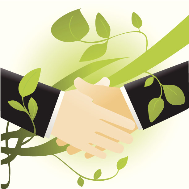 生态握手素材图片