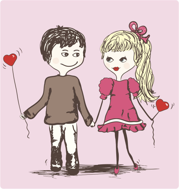 浪漫的散步图片下载