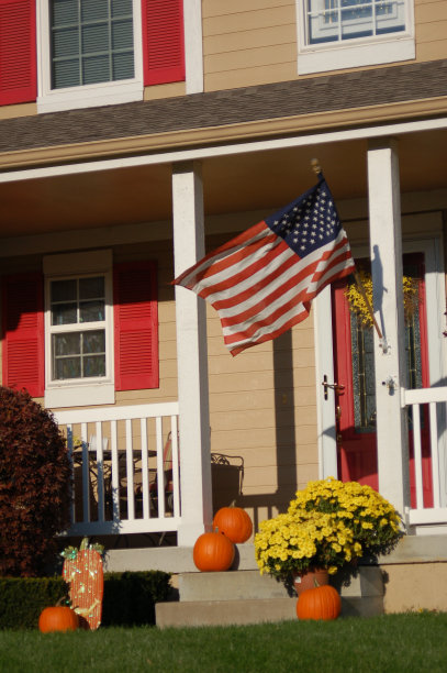 秋天的门廊图片下载