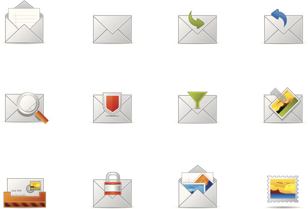 Pixio设置#10 -电子邮件和通信图标图片下载