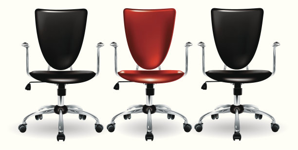 三个办公椅图片下载