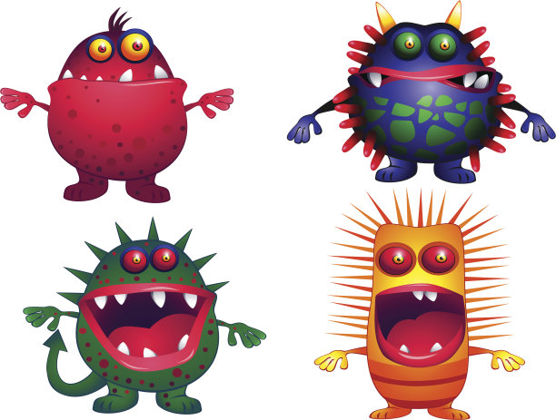 四个丑陋的生物素材图片