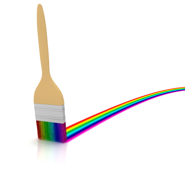 画笔画出彩虹图片下载