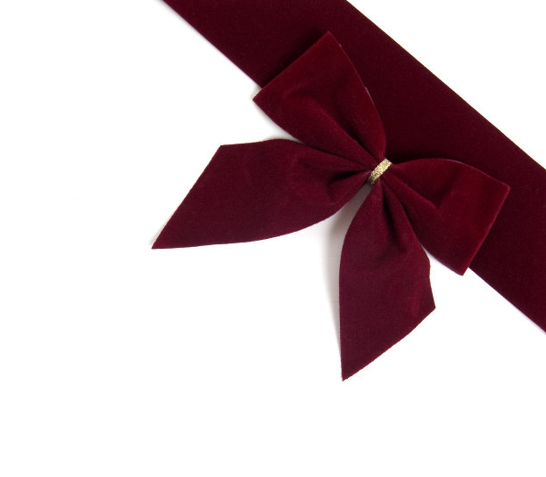 红色蝴蝶结和丝带图片下载