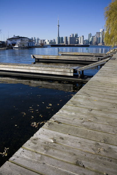 从多伦多岛拍摄的天际线图片下载