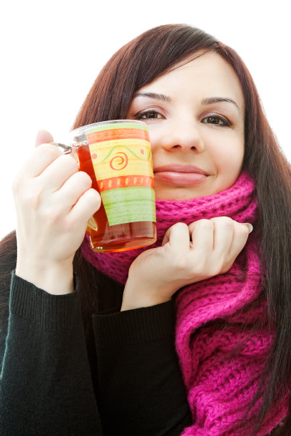 冬天快乐女孩图片下载