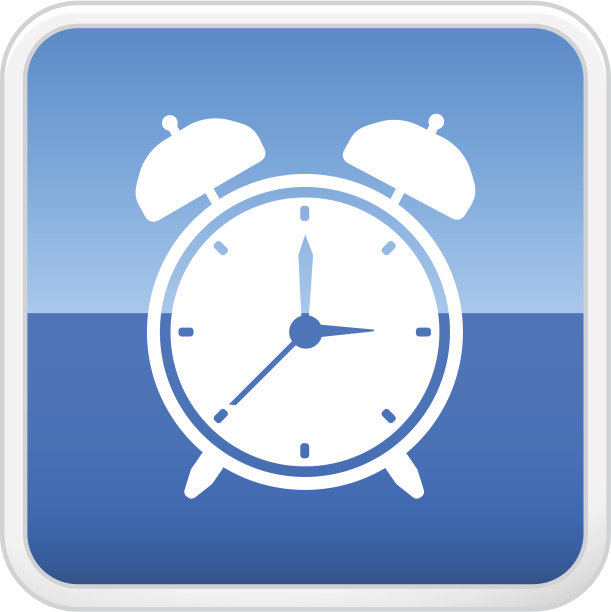 闹钟的方形图标图片下载