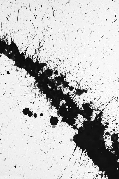 黑色墨水飞溅图片下载