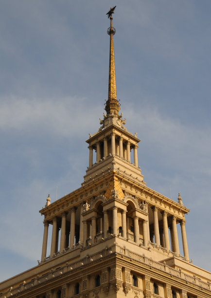 上海展览中心的塔尖图片下载