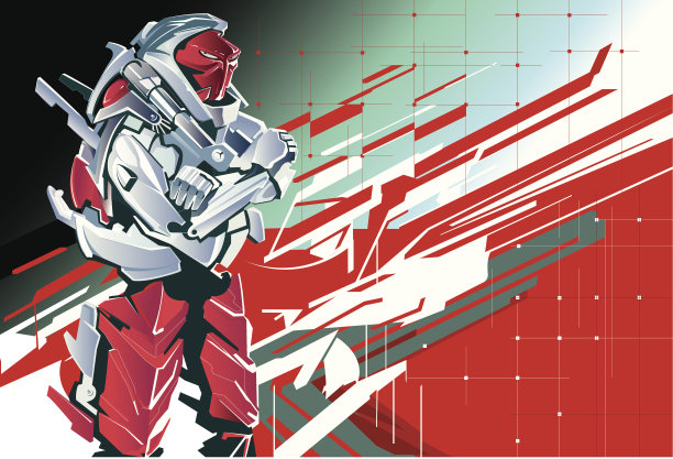 红色机器人图片下载