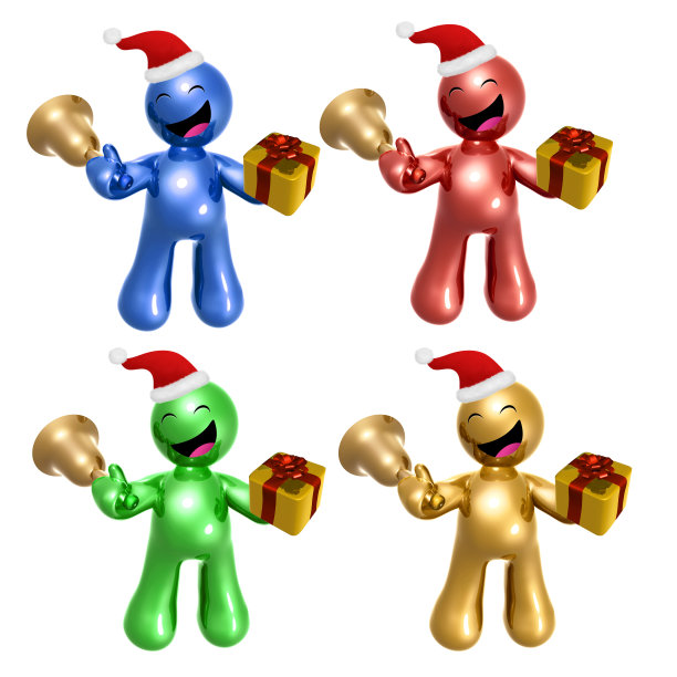 圣诞快乐图标人物集图片下载