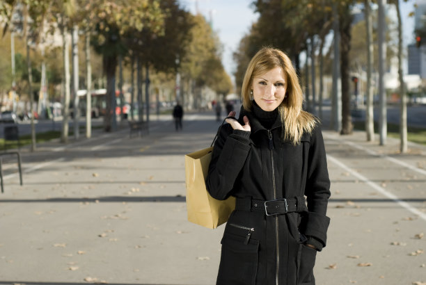 金发女孩购物图片下载